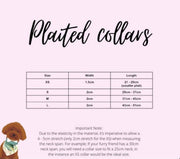 Dog Collar Ruby Red Plaited