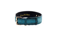 Load image into Gallery viewer, Turquoise, Black Snake Classic Collar With Gold Classic Hardware
