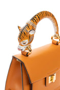 Load image into Gallery viewer, Tiger Bag With Orange Italian Leather
