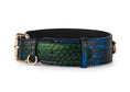 Load image into Gallery viewer, Blue, Green, Black, Yellow Snake Classic Collar
