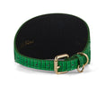 Load image into Gallery viewer, Emerald Green Snake 4” Wide Style Collar
