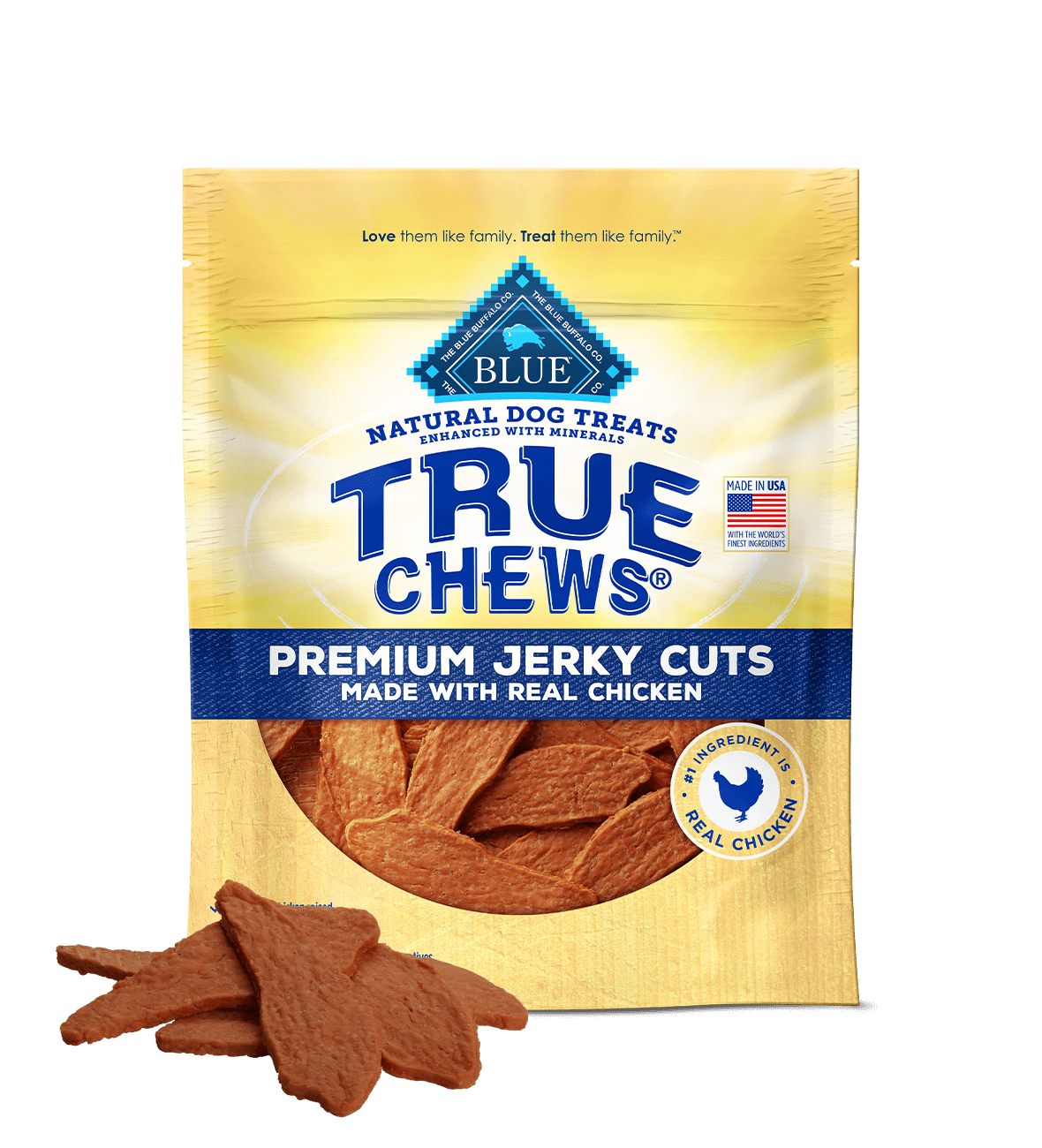 Blue Buffalo True Chews Jerky Cuts Chicken Dog Treats (12oz) 