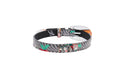 Load image into Gallery viewer, Pansy and Snake Print Embossed Italian Leather With Ornate Italian Hardware
