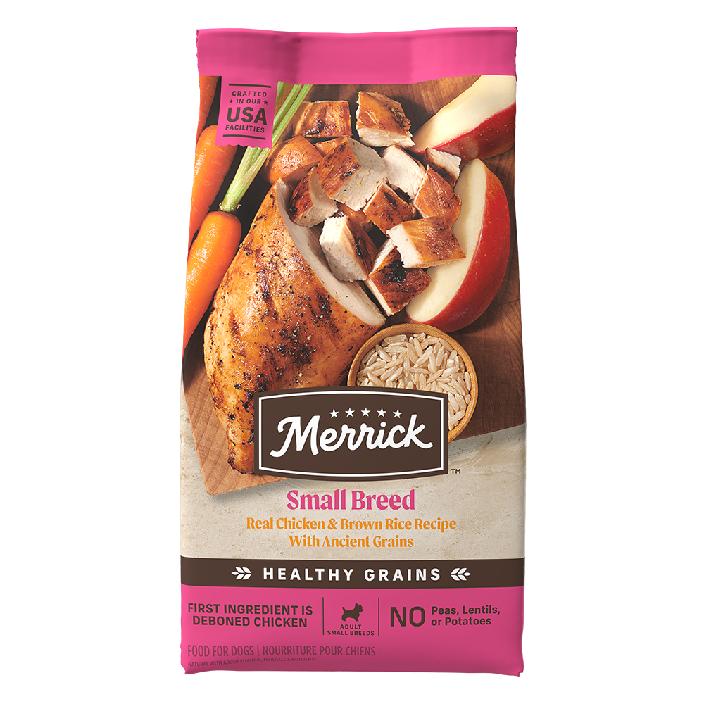 Merrick Classic Healthy Grains Small Breed Chicken and Brown Rice Dry Dog Food (4lb) 