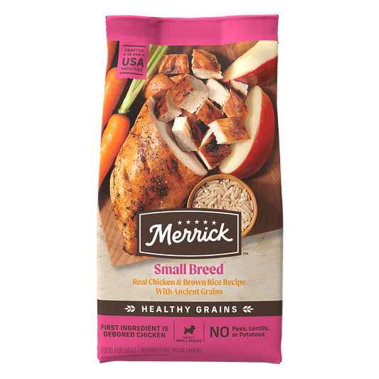 Merrick Classic Healthy Grains Small Breed Chicken and Brown Rice Dry Dog Food (4lb) 
