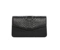 Load image into Gallery viewer, Classic Black Python Clutch
