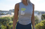 Fitness Goal | Dog Lover Sleeveless Tank | Gift for Dog Moms