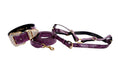 Load image into Gallery viewer, Luxury Pet Fashion Purple & Black Viper Snake Collar With Swarovski Crystal Hardware
