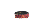 Luxury Pet Fashion Plaid Italian Leather Collar
