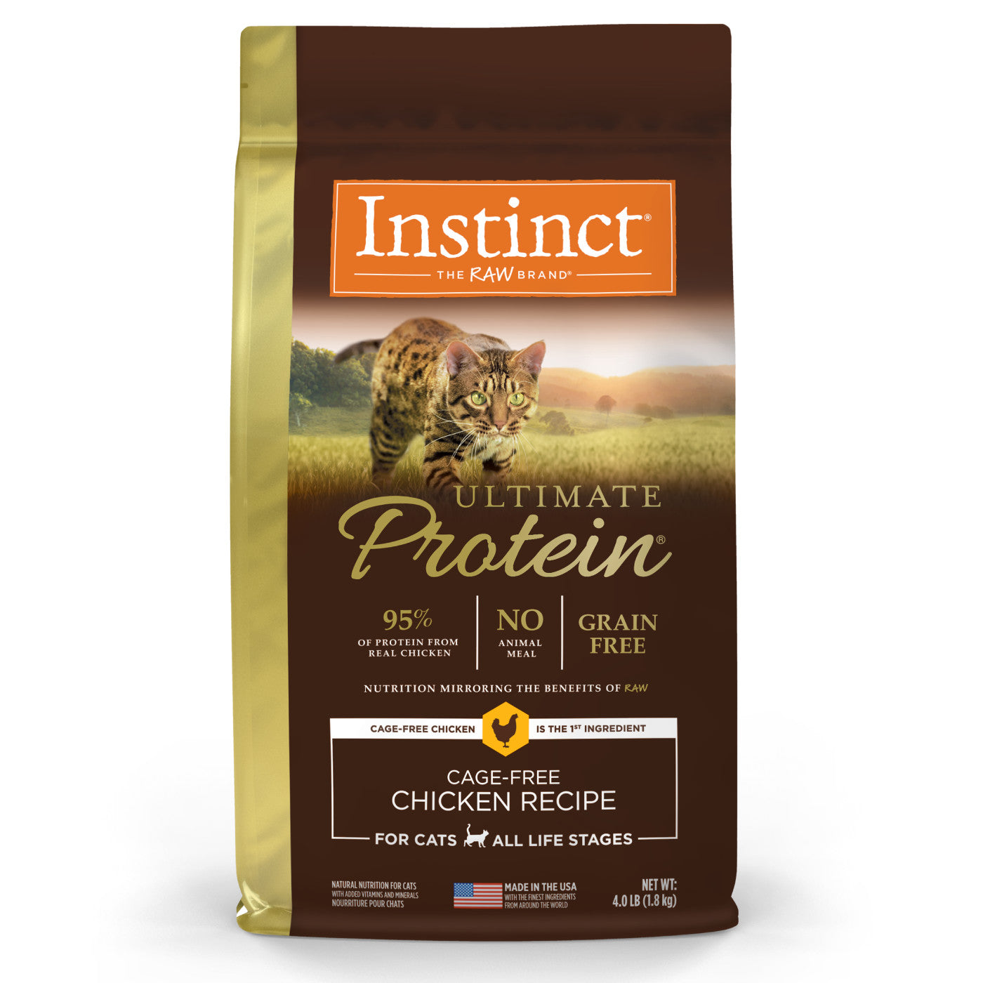 Instinct Ultimate Protein All Life Stages Chicken Dry Cat Food (4lb) 