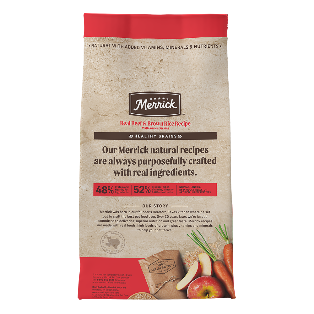 Merrick Classic Healthy Grains Beef and Brown Rice Dry Dog Food 