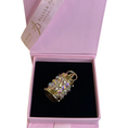 Load image into Gallery viewer, Gold Swarovski Crystal Cylinder Charm
