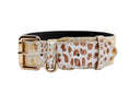 Load image into Gallery viewer, Silver/Bronze/Gold Italian Leather Embossed Croc Classic Collar
