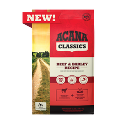 Acana Adult Classics Beef and Barely Dog Food 