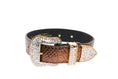 Load image into Gallery viewer, Bronze Gold Snake/Swarovski Crystal Collar
