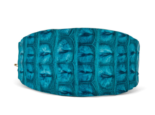 Turquoise Croc 3 Wide Style Collar