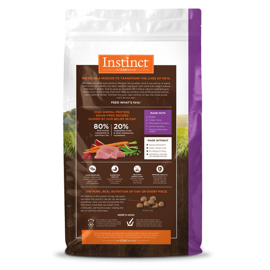 Instinct Original All Life Stages Rabbit Dry Cat Food (4.5lb) 