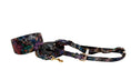 Load image into Gallery viewer, Floral/Lace Embossed Italian Leather 3” Wide Style  Collar, Leash, Harness Set
