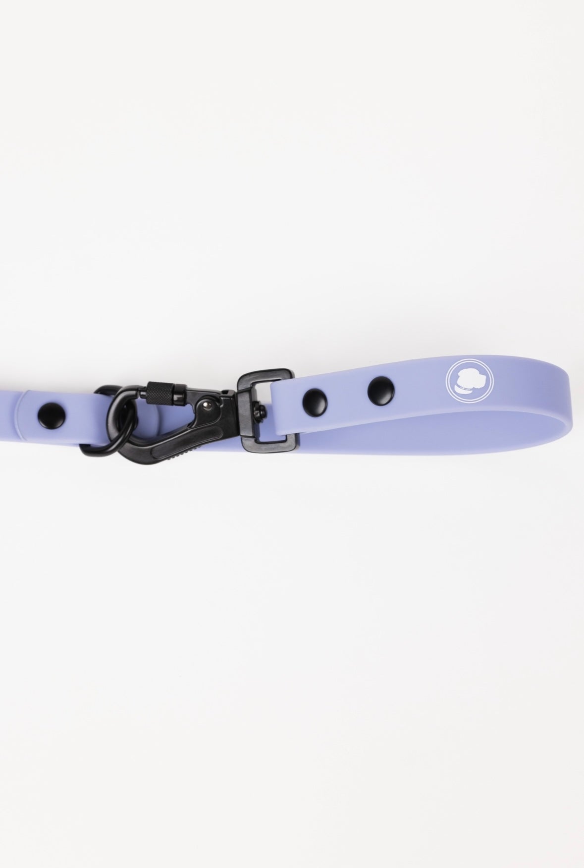 Lavender purple adjustable dog leash by The Modern Dog Company, featuring a sturdy clip and black hardware.