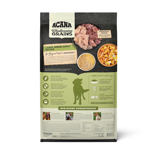 Acana Wholesome Grains Large Breed Dry Dog Food (22.5lb) 