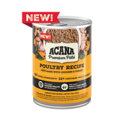 Acana Adult Grain Free Pate Poultry Wet Dog Food (12.8oz) 