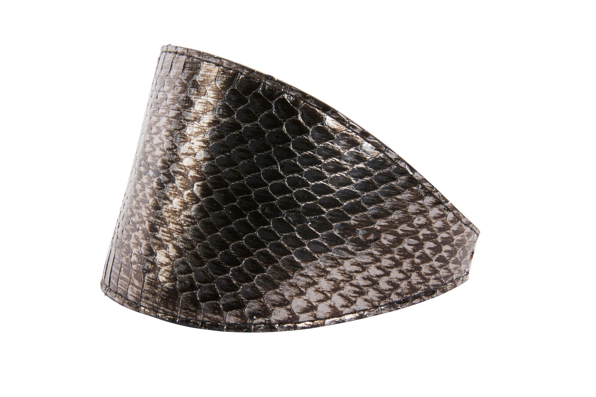 Luxury Pet Fashion Gun Metal Grey Snake 4 Collar