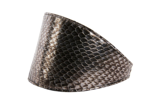 Luxury Pet Fashion Gun Metal Grey Snake 4 Collar