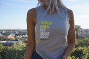 Fitness Goal | Dog Lover Sleeveless Tank | Gift for Dog Moms