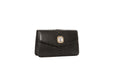 Load image into Gallery viewer, Black Python Clutch With Custom Swarovski Crystal
