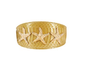 The Starlet. Pearl Yellow Snake Starfish 3” Wide Style Collar