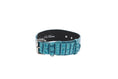 Load image into Gallery viewer, Turquoise Embossed Croc Italian Leather With Silver Classic Hardware
