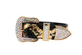 Load image into Gallery viewer, Black/Gold Custom Snake Swarovski Crystal Collar
