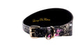 Load image into Gallery viewer, Black, White, Pink, Gold Snake 3” Wide Style Collar With Custom Starfish
