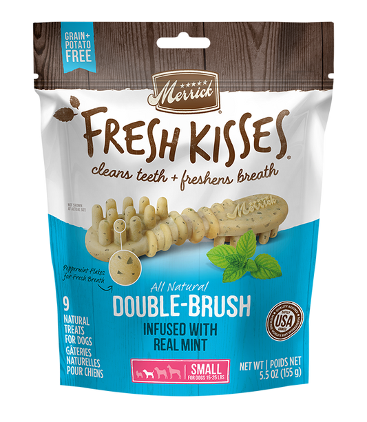 Merrick Fresh Kisses Mint Dental Treats For Medium Dogs (10oz) (10Ct) 