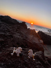 Pearl Poodle Earrings