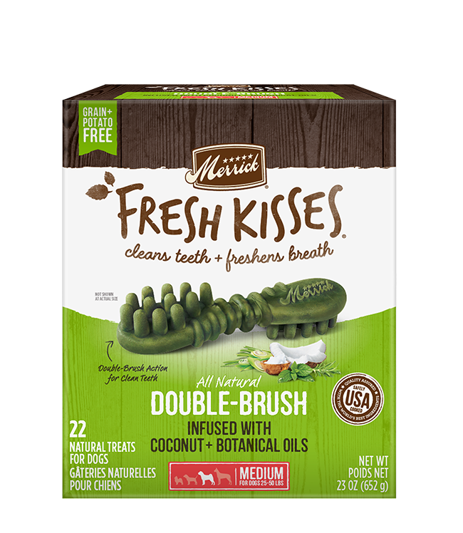 Merrick Fresh Kisses Coconut Dental Treats For Medium Dogs (23oz) (22Ct) 
