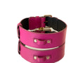 Load image into Gallery viewer, Luxury Pet Fashion Classics! Soft Fuchsia Italian Leather With Our Gold Classic Hardware
