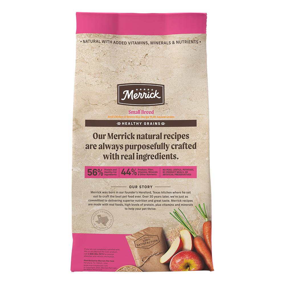 Merrick Classic Healthy Grains Small Breed Chicken and Brown Rice Dry Dog Food (4lb) 
