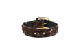 Load image into Gallery viewer, Brown Snake Print Hair On Hide Italian Leather With Modern Style Italian Hardware
