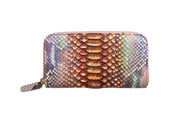 Iridescent Python Zip Wallet