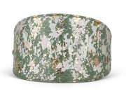 Iridescent Art Deco Green/Gold/Silver Custom Snake 4 Wide Style Collar