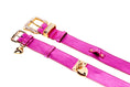 Load image into Gallery viewer, Pink Foil Italian Leather Collar Set
