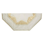 Kurt Adler 52-Inch Ivory Tree skirt with Quilted Border
