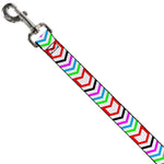 Dog Leash - Arrows White/Multi Color