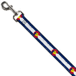 Dog Leash - Colorado Flag/Fisher Weathered