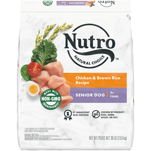 Nutro Natural Choice Senior Chicken & Brown Rice Dry Dog Food (30lb) 