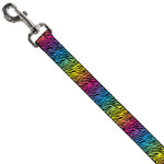Dog Leash - Zebra Rainbow Ombre