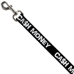 Dog Leash - CA$H MONEY Black/White