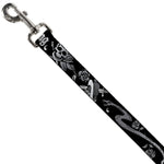 Dog Leash - Live Hard Die Young Black/White
