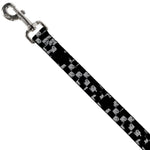 Dog Leash - Scribble Checker Black/White